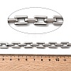 304 Stainless Steel Rectangle Link Chains CHS-Z007-09P-2