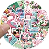 50Pcs Cartoon Flamingo PVC Sticker STIC-D280-08-4