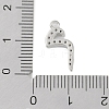 Rack Plating Brass Micro Pave Clear Cubic Zirconia Pendants KK-A224-03M-P-3
