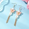 Alloy Enamel Dangle Earrings EJEW-JE07227-1
