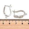 Brass Hoop Earrings Findings KK-K340-34P-3