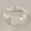 Adjustable Brass Finger Rings Components KK-WH0054-22A-S-1