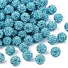 Polymer Clay Rhinestone Beads RB-H258-HD10mm-202-1