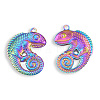 Ion Plating(IP) 201 Stainless Steel Pendants STAS-N098-119M-1