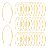 50Pcs Brass Earring Hooks KK-UN0002-80-1