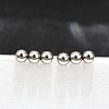 Tarnish Resistant 201 Stainless Steel Beaded Horizontal Bar Stud Earrings with 316 Stainless Steel Pin for Women X-STAS-K238-01P-7