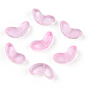 Spray Painted Transparent Glass Beads LS-GLAA-T022-27D-1