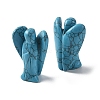 Dyed Synthetic Turquoise Carved Angle Figurines GG-CBA9C2C-A17-2