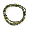 Electroplated Non-magnetic Hematite Beads Strands G-P571-A01-01B-2