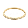 Rack Plating Brass Micro Pave Cubic Zirconia Bangles for Women BJEW-G730-01G-03-2