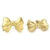 Ion Plating(IP) 304 Stainless Steel Bowknot Stud Earrings EJEW-I312-09G-1