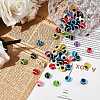 Round Evil Eye Resin Beads RESI-GA0001-03B-3