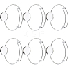 Brass Expandable Bangle Makings KK-SC0003-72-1