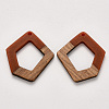 Resin & Walnut Wood Pendants RESI-S384-004A-A01-1