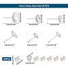 Unicraftale 150Pcs 3 Style 304 Stainless Steel Stud Earring Findings DIY-UN0003-16-5