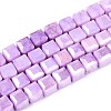 Anti-Tarnish Electroplate Glass Beads Strands GLAA-T025-8mm-10G-1