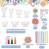 Olycraft DIY Mini Sundae Cups Keychain Making Kit DIY-OC0011-48-2