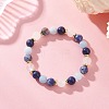 Natural Mixed Gemstone Round Beads Stretch Bracelets for Women BJEW-JB12631-07-2