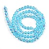 Electroplate Transparent Glass Beads EGLA-B013-02A-AB03-2