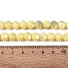 Ombre Effect Dyed Electroplate Opaque Glass Beads Strands EGLA-Q130-01A-23-5