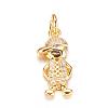 Brass Micro Pave Cubic Zirconia Pendants ZIRC-P060-34G-1