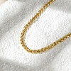 Brass Link Chain Necklaces for Women NJEW-K282-06G-3