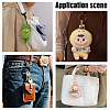 200Pcs 8 Styles 304 Stainless Steel Cable Wire Keychains AJEW-WA0003-97-5