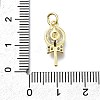 Brass Micro Pave Cubic Zirconia Pendants KK-K400-42G-03-3