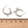 Brass Enamel Stud Earrings KK-CBA8324-23P-04-5