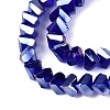 Electroplate Transparent Glass Beads Strands EGLA-Q139-01A-A25-3