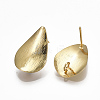 Brass Stud Earring Findings X-KK-S348-353-2