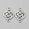 Tibetan Style Alloy Knot Connector Charms FIND-WH0432-92F-1