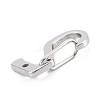 Non-Tarnish 304 Stainless Steel Keychain Clasp Findings STAS-C024-24P-3