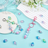30Pcs Transparent Acrylic European Beads OACR-SC0002-72-4