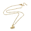 Initial Letter Brass Pendant Necklaces X-NJEW-A015-21G-Y-2
