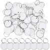 Aluminum & Paper Hanging Price Tags with Rings DIY-SP0007-89A-1