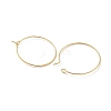 Brass Hoop Earring Findings KK-H503-33G-02-2