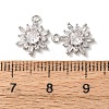 Brass Micro Pave Cubic Zirconia Pendants KK-A295-05P-3