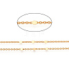 Brass Flat Round Link Chains CHC-TAC0009-03G-4