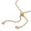 304 Stainless Steel Cable Chain Slider Bracelet Making BJEW-JB12810-03-4