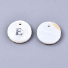 Natural Freshwater Shell Pendants SHEL-Q018-01A-E-P-2