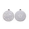 201 Stainless Steel Pendants STAS-R106-08-2