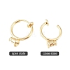 Brass Clip-on Earring Components X-KK-T038-243G-2