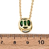 Brass Pave Cubic Zirconia Birth Stone Constellation Pendant Cable Chain Necklaces LS-NJEW-D334-01G-11-5