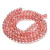 Drawbench Transparent Glass Beads Strands X-GLAD-Q012-8mm-01-4