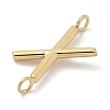 304 Stainless Steel Letter Connector Charms STAS-M108-01G-24-2
