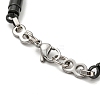 Two Tone 304 Stainless Steel Column & Infinity Link Chain Bracelet BJEW-B078-32BP-3