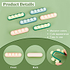 ARRICRAFT 6Pcs 3 Colors Adhesive Silicone Cord Organizer FIND-AR0002-42-5