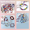 90Pcs Glass Rhinestone Clay Pave Round Beads RB-LT0001-02-7