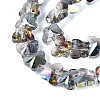 Electroplate Glass Beads Strands EGLA-Q135-04A-A06-3